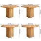 Contemporary Round Dining Table Pine Solid Wood Table with Pedestal Base for Home Kitchen Dinner Clearhalo ' dining_table' 'Dining Tables & Seating' 'Dining Tables' 'furn' 'furn_dining_table' 'Furniture' 'furniture_dining_table' 'Kitchen & Dining Furniture' 'kitchen&dining_furn' 'kitchen' 'kitchen_dining_table' 1200x1200_7fb8c3a0-f5a2-4975-9576-29c840f22014