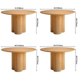 Contemporary Round Dining Table Pine Solid Wood Table with Pedestal Base for Home Kitchen Dinner Clearhalo ' dining_table' 'Dining Tables & Seating' 'Dining Tables' 'furn' 'furn_dining_table' 'Furniture' 'furniture_dining_table' 'Kitchen & Dining Furniture' 'kitchen&dining_furn' 'kitchen' 'kitchen_dining_table' 1200x1200_7fb8c3a0-f5a2-4975-9576-29c840f22014