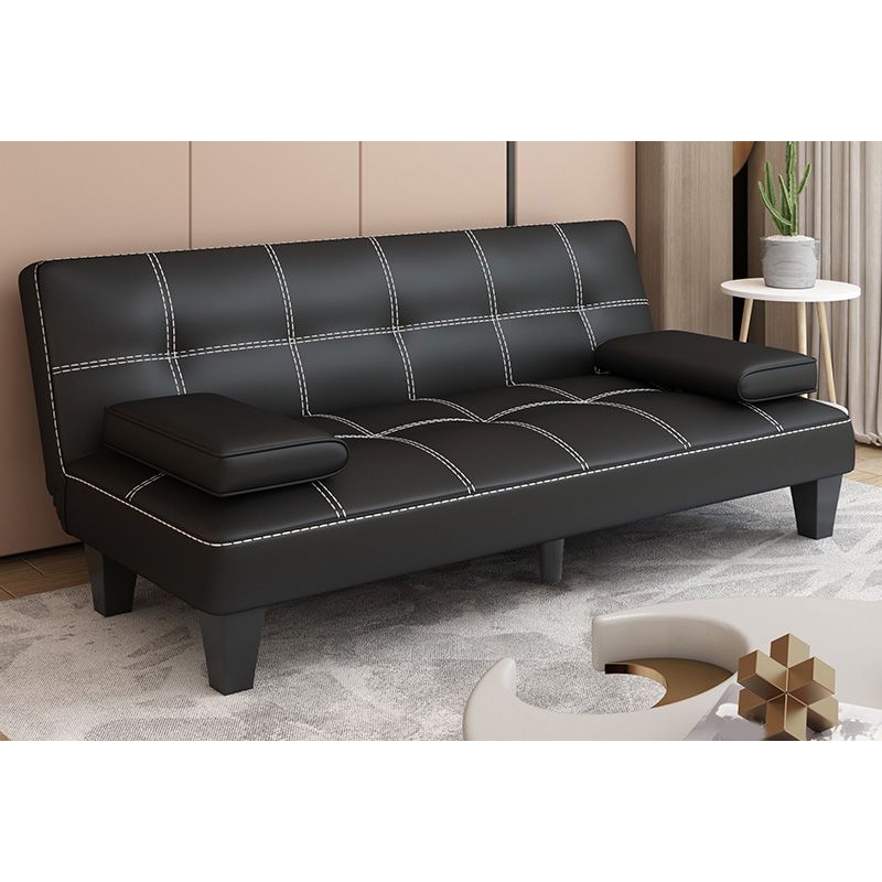 Contemporary Armless Sectional Leather Tufted Convertible Sofa for Living Room Clearhalo 'furn' 'furn_sectionals' 'Furniture' 'furniture_sectionals' 'Living Room Furniture' 'Sectionals' 1200x1200_7fb9f7b3-787b-4691-8627-2e3fc98a6d75