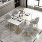 Traditional Luxury Rectangle Table Stone Double Pedestal Dining Site Table Clearhalo 'Dining Tables & Seating' 'Dining Tables' 'dining_table' 'furn' 'furn_dining_table' 'Furniture' 'Kitchen & Dining Furniture' 1200x1200_7fbc99ca-b3bf-4b2d-a6d6-6f9102c58d9e