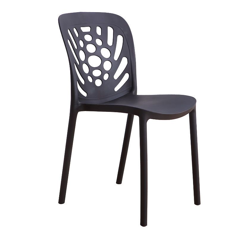 Modern Style Side Chair Plastic Stackable Dining Chair for Dining Room Clearhalo 'Dining Chairs' 'Dining Tables & Seating' 'dining_chair' 'furn' 'furn_dining_chair' 'Furniture' 'Kitchen & Dining Furniture' 1200x1200_7fbd2a72-3f0e-4e46-af89-e25c823571e7