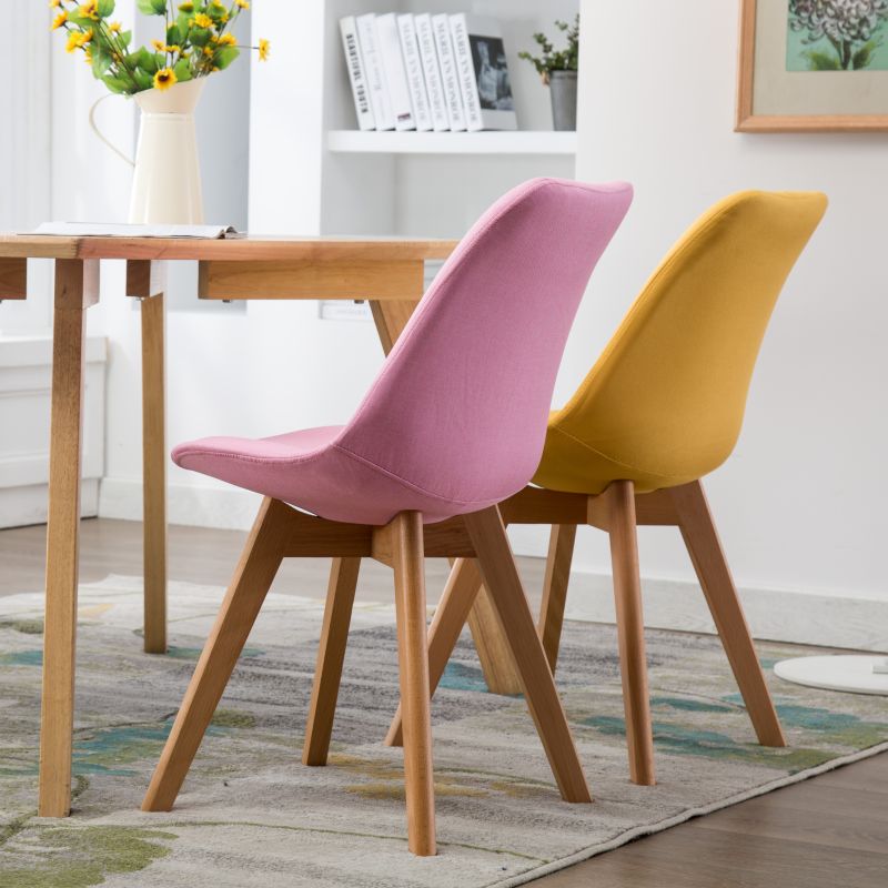 Fabric Scandinavian Conference Room Side Chair Matte Finish Parsons Dining Chair Clearhalo ' kitchen&dining_furn' 'Dining Chairs' 'Dining Tables & Seating' 'dining_chair' 'Furniture' 'furniture_dining_chair' 'Kitchen & Dining Furniture' 'kitchen' 1200x1200_7fbdc223-4e5e-4001-90a5-8ff17166cea0