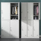 Contemporary Hinged Wardrobe Cabinet Steel Wardrobe Armoire for Home Clearhalo 'Armoires & Wardrobes' 'armoires_wardrobes' 'Bedroom Furniture' 'furn' 'furn_armoires_wardrobes' 'Furniture' 1200x1200_7fbe3883-d645-45c9-a15d-1332a0ee2c0e