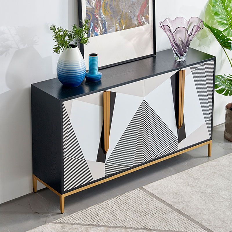 Mobili moderni buffet sideboard ingegnerizzato in legno da pranzo largo 15,7 pollici