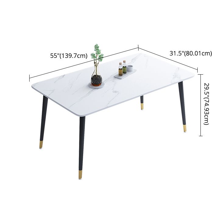 Minimalist Style Dining Set with Rectangle Shape Table and Upholstered Chairs Clearhalo 'Dining Room Sets' 'Dining Tables & Seating' 'dining_room_set' 'furn' 'furn_dining_room_set' 'Furniture' 'furniture_dining_room_set' 'Kitchen & Dining Furniture' 'kitchen&dining_furn' 'kitchen' 1200x1200_7fc018c7-5f30-4d4c-94ad-9dbbc8be807b