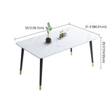 Minimalist Style Dining Set with Rectangle Shape Table and Upholstered Chairs Clearhalo 'Dining Room Sets' 'Dining Tables & Seating' 'dining_room_set' 'furn' 'furn_dining_room_set' 'Furniture' 'furniture_dining_room_set' 'Kitchen & Dining Furniture' 'kitchen&dining_furn' 'kitchen' 1200x1200_7fc018c7-5f30-4d4c-94ad-9dbbc8be807b