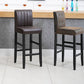 Modern Leather Solid Wood Barstool Bristol Bar Stool with Footrest and Low Back Clearhalo 'Bar Furniture' 'Bar Stools' 'bar_stools' 'furn' 'furn_bar_stools' 'furniture_bar_stools' 'Kitchen & Dining Furniture' 'kitchen&dining_furn' 'kitchen' 'kitchen_furn' Furniture' 1200x1200_7fc5a2f3-f48c-4e17-9d8f-054352f962d9