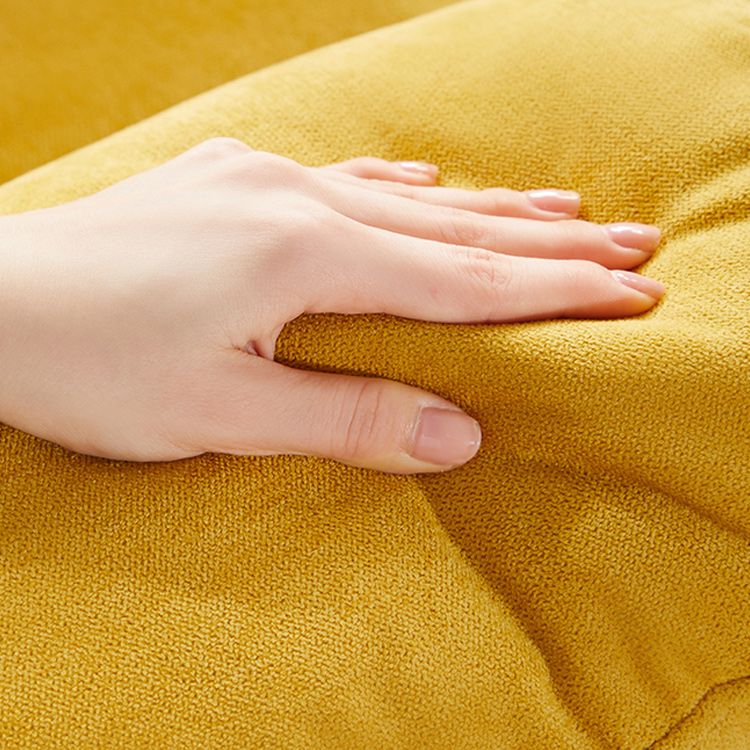 Modern Manual-Handle Recliner Chair Solid Color Standard Recliner with Footrest