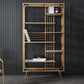 Contemporary Shelf Bookcase Open Storage Metal Bookcase with Shelves