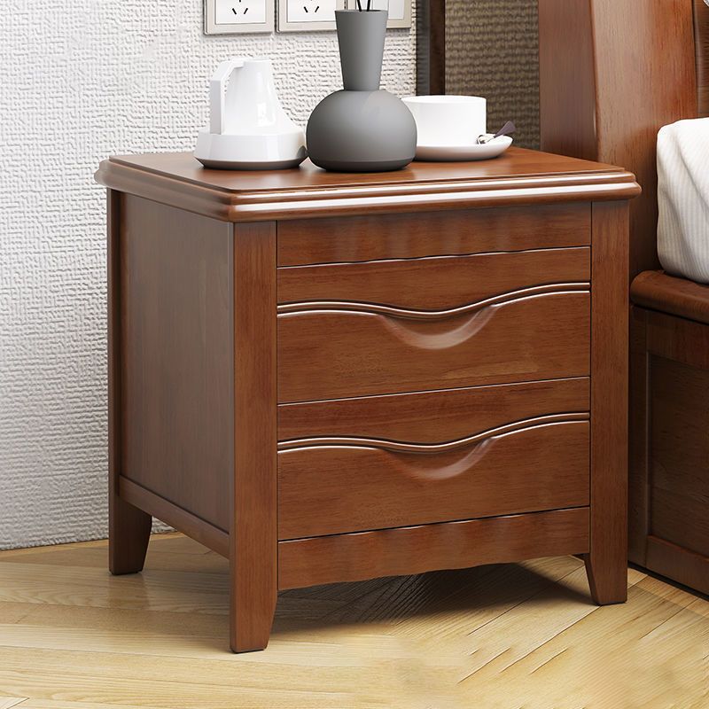 2 - Drawer Traditional Accent Table Nightstand Antique Finish Bed Nightstand Clearhalo 'Bedroom Furniture' 'furn' 'furn_night_stand' 'Furniture' 'night_stand' 'Nightstands' 1200x1200_7fc9b3e5-8e7e-42cb-b2ae-41dd2a491c15