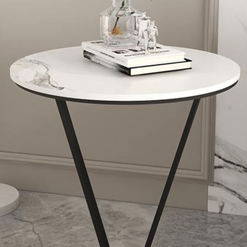 19"W Contemporary Corner Table Metal Round Accent Side Table Clearhalo 'Coffee & Accent Tables' 'End & Side Tables' 'end_side_tables' 'furn' 'furn_end_side_tables' 'Furniture' 'Living Room Furniture' 1200x1200_7fc9e0de-25d7-4a0f-a3de-f6086248b5b3