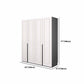 Modern Style Wooden Wardrobe Soft Close Door Wardrobe Closet with Drawer