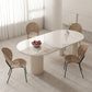 Slate and Metal Table Modern Minimalist Home White Dining Table