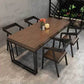 Mesa de comedor de madera rectangular de 1/5/7 piezas de piezas para bar