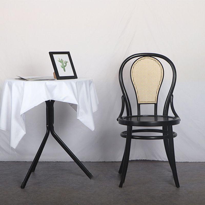 Modern Black Side Chair Solid Wood Dining Chair for Living Room Clearhalo 'Dining Chairs' 'Dining Tables & Seating' 'dining_chair' 'furn' 'furn_dining_chair' 'Furniture' 'Kitchen & Dining Furniture' 1200x1200_7fcc500c-cb11-4ce5-9a0a-df1da283019b
