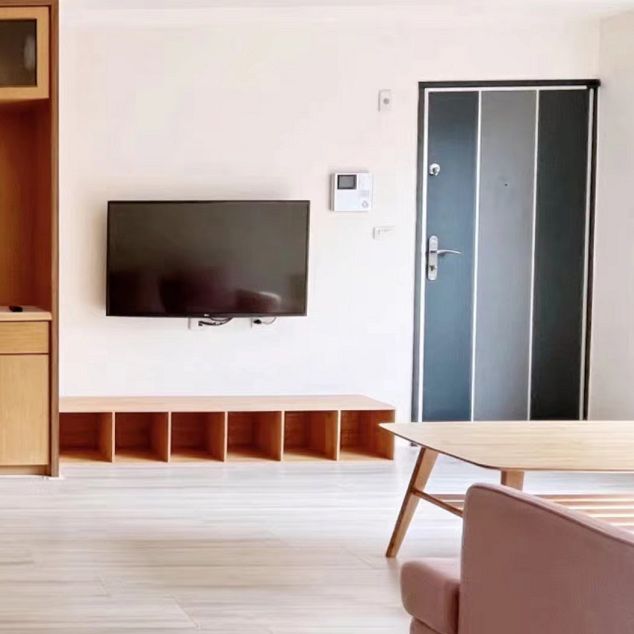 Console TV in legno alta da 11,8 pollici scandinave con spazio di archiviazione