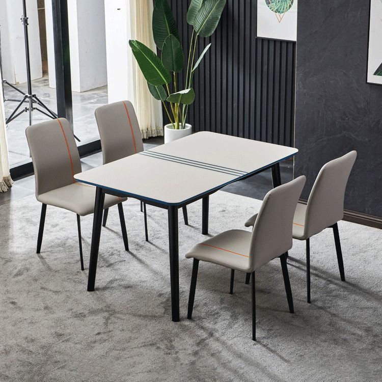 Contemporary Hotel PU Leather Side Chair Matte Finish Parsons Dining Chairs Clearhalo ' kitchen&dining_furn' 'Dining Chairs' 'Dining Tables & Seating' 'dining_chair' 'furn' 'furn_dining_chair' 'Furniture' 'furniture_dining_chair' 'Kitchen & Dining Furniture' 'kitchen' 1200x1200_7fd084b5-fa7d-4a13-af45-604b547cd23c