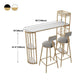 Nordic Bar Table Artificial Marble Pub Table with Shelf for Dining Room, Only Table Clearhalo 'Bar Furniture' 'Bar Tables' 'bar_tables' 'furn' 'furn_bar_tables' 'Furniture' 'furniture_bar_tables' 'Kitchen & Dining Furniture' 1200x1200_7fd22674-4cac-4fbf-9efb-e47142022afc
