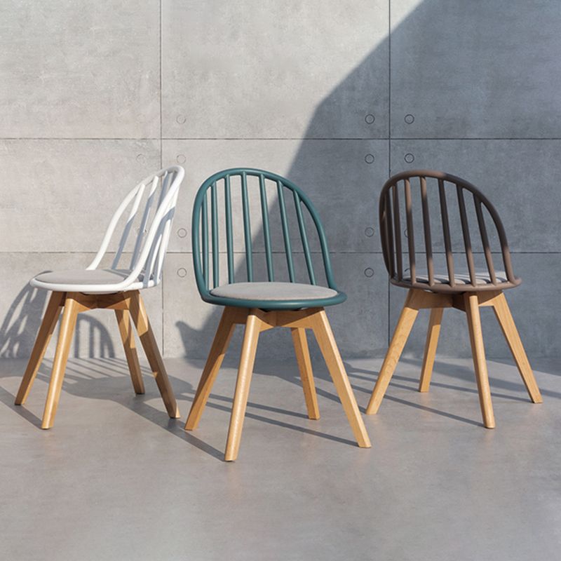 Scandinavian Dining Chair Windsor Back Side Chair with Wood Legs for Home Use Clearhalo ' kitchen&dining_furn' 'Dining Chairs' 'Dining Tables & Seating' 'dining_chair' 'furn' 'furn_dining_chair' 'Furniture' 'furniture_dining_chair' 'Kitchen & Dining Furniture' 'kitchen' 1200x1200_7fd2f20f-2127-4fbe-8783-2234ff7fc023