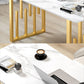 Contemporary Dining Table Sintered Stone Dining Table with Double Pedestal for Home Kitchen Dinner Clearhalo ' dining_table' 'Dining Tables & Seating' 'Dining Tables' 'furn' 'furn_dining_table' 'Furniture' 'furniture_dining_table' 'Kitchen & Dining Furniture' 'kitchen&dining_furn' 'kitchen' 'kitchen_dining_table' 1200x1200_7fd428ad-d0ed-4b85-9cf7-ae3515fb4b29