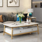 Mesa de cóctel Glam Coffee Mesa de cóctel de 4 patas con almacenamiento
