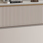 Cassettiera per camera da letto orizzontale Glam Stone in bianco con cassetti