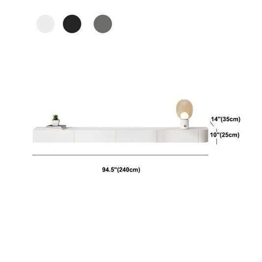 Contemporary Floating TV Console Black/White/Gray TV Stand with Drawers Clearhalo 'furn' 'furn_tv_stands_entertainment_centers' 'Furniture' 'Living Room Furniture' 'TV Stands & Entertainment Centers' 'TV Stands & Media Storage Furniture' 'tv_stands_entertainment_centers' 1200x1200_7fd901e5-7910-4ce2-8263-7fee3c117ad0