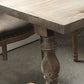 Rectangle Trestle Dining Table Medieval Modern Style Wood Table for Dining Room