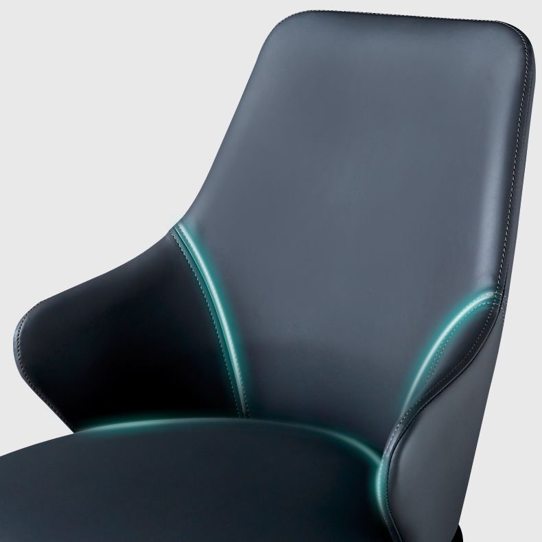 Modern Design Arm Solid Back Dining Chairs Leather Dining Chairs for Home Use Clearhalo ' kitchen&dining_furn' 'Dining Chairs' 'Dining Tables & Seating' 'dining_chair' 'furn' 'furn_dining_chair' 'Furniture' 'furniture_dining_chair' 'Kitchen & Dining Furniture' 'kitchen' 1200x1200_7fdd9361-9a86-4029-89c7-79940c2e4ebe