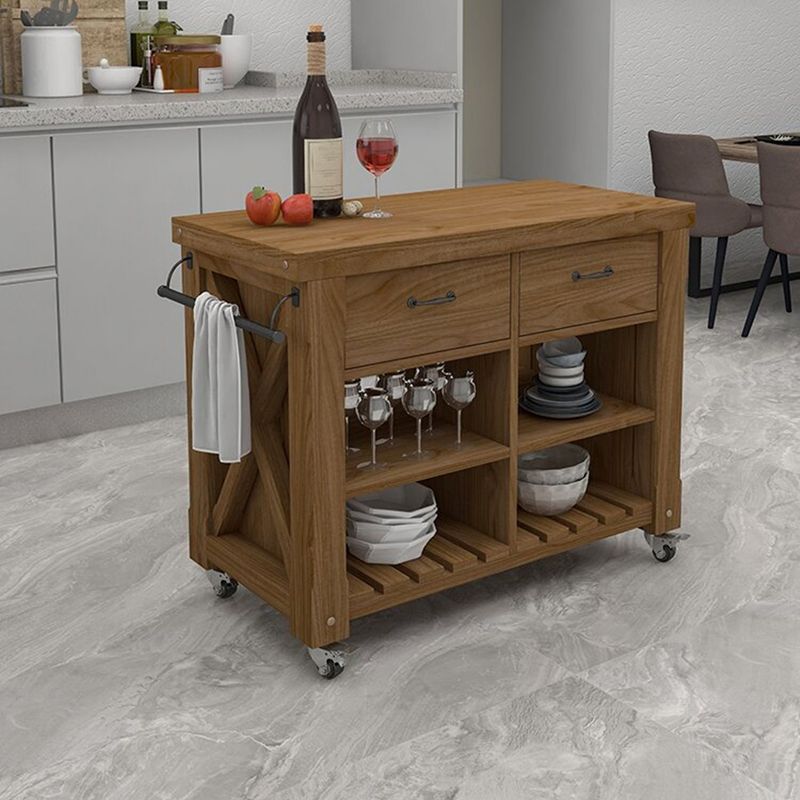 31,49 "carrello moderno moderno in alto carrello in legno per sala da pranzo