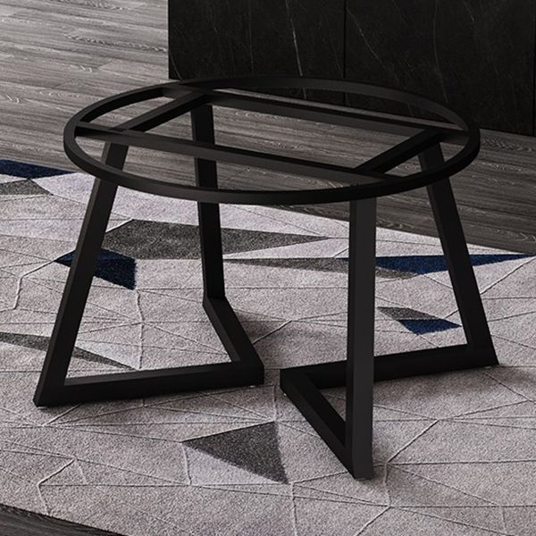 Metal and Stone Table Glam Style Minimalist Family Round Dining Table for Home