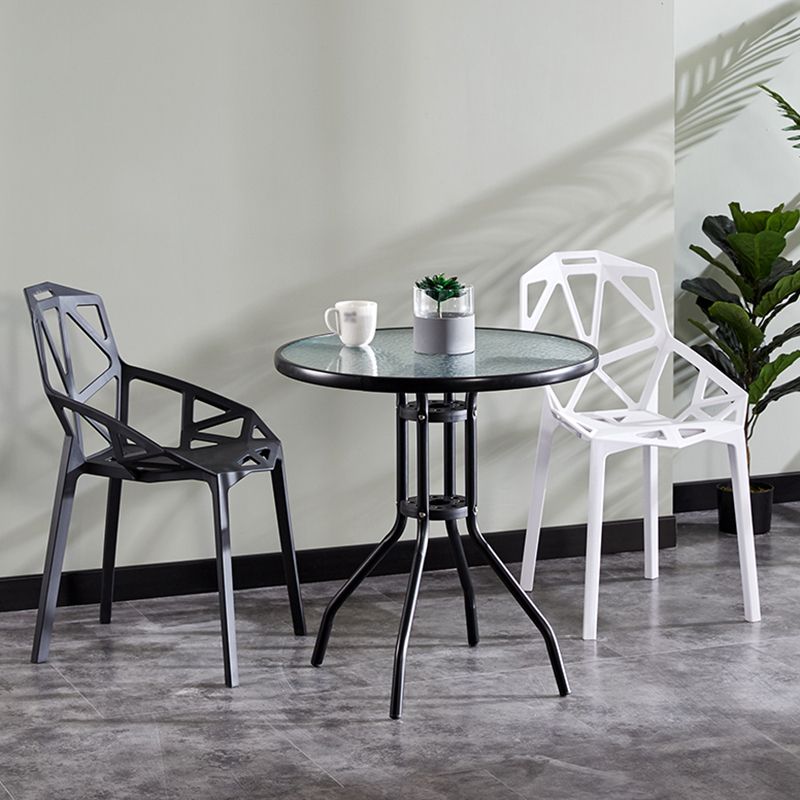 Round Shape Modern Style Dining Table Transparent Fixed Table of Glass Clearhalo ' dining_table' 'Dining Tables & Seating' 'Dining Tables' 'furn' 'furn_dining_table' 'Furniture' 'furniture_dining_table' 'Kitchen & Dining Furniture' 'kitchen&dining_furn' 'kitchen' 'kitchen_dining_table' 1200x1200_7fe05bb1-d56d-413f-9375-40a95e2a94db