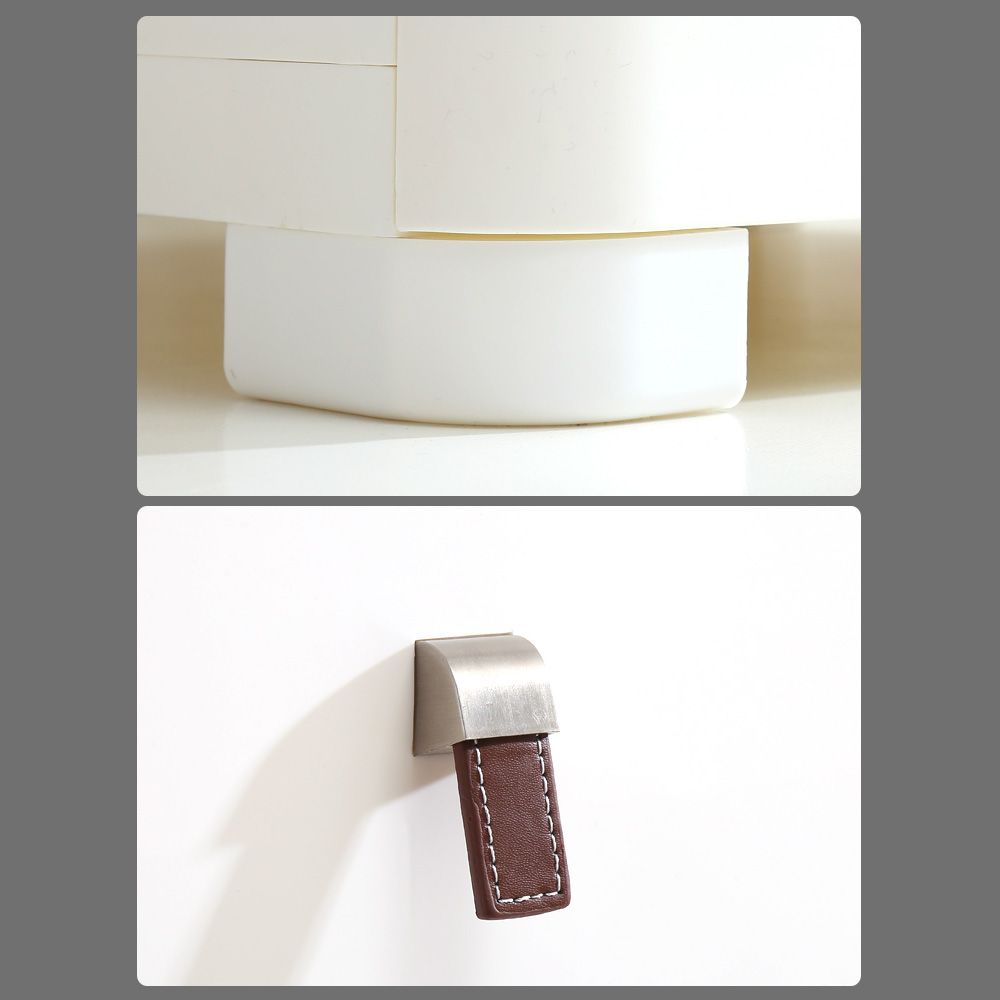 Gabinete de almacenamiento de plástico blanco para gabinete contemporáneo de baño con cajones