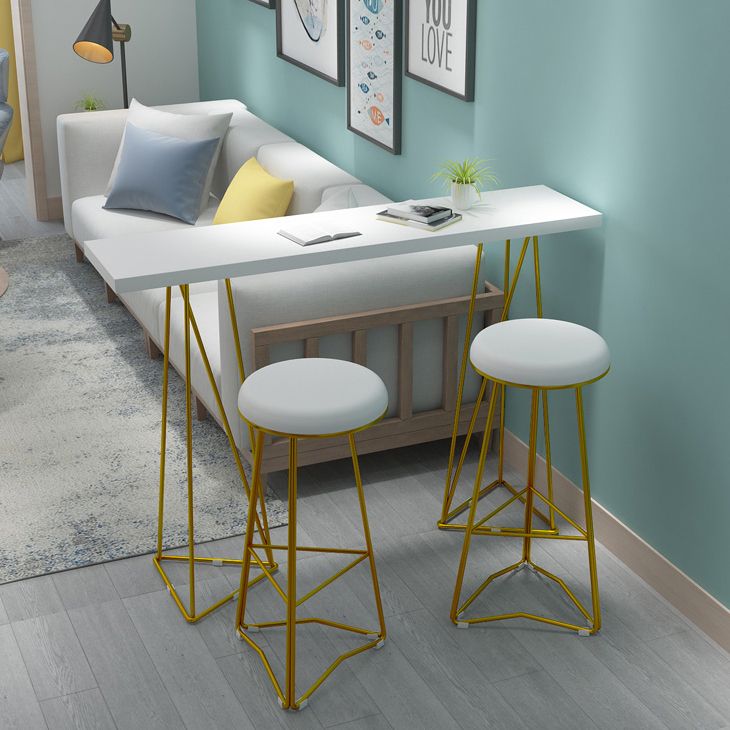 Traditionele luxe bartafelset 1/3/5-delige toonbankset met metalen voet