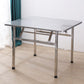 Industrial Square Stainless Steel Dining Table Standard Silver Dining Table for Kitchen Clearhalo ' dining_table' 'Dining Tables & Seating' 'Dining Tables' 'furn' 'furn_dining_table' 'Furniture' 'furniture_dining_table' 'Kitchen & Dining Furniture' 'kitchen&dining_furn' 'kitchen' 'kitchen_dining_table' 1200x1200_7fe29a9e-1714-435f-96e7-93a410e73a4f