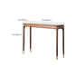 Rectangle Shape Console Table Walnut Wood Console Sofa Table for Hall