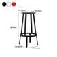 Contemporary Backless Barstool Round Seat Armless Bar Stools with 4 Metal Legs Clearhalo 'Bar Furniture' 'Bar Stools' 'bar_stools' 'furn' 'furn_bar_stools' 'Furniture' 'Kitchen & Dining Furniture' 1200x1200_7fe32e47-cc71-48a4-90c0-7d10387e7961