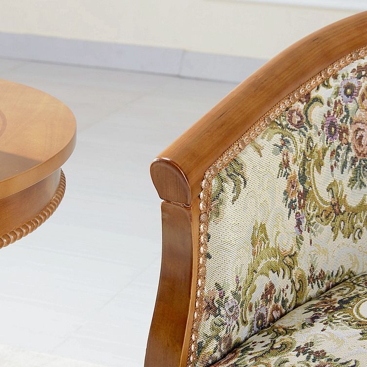 Traditioneller Esstuhlstuhl gepolsterte massive Holzarmstuhl für Hotel