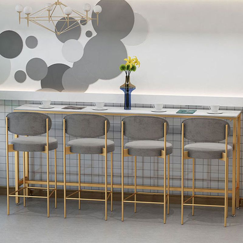 Glam Bar-height Table Faux Marble Top Pub Table for Dining Room Clearhalo 'Bar Furniture' 'Bar Tables' 'bar_tables' 'furn' 'furn_bar_tables' 'Furniture' 'Kitchen & Dining Furniture' 1200x1200_7fe56196-9df4-403f-a2f7-077db7ecc287