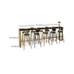 Glam Style Rectangle Bar Table Pine Solid Wood Bar Dining Table for Living Room Clearhalo 'Bar Furniture' 'Bar Tables' 'bar_tables' 'furn' 'furn_bar_tables' 'Furniture' 'Kitchen & Dining Furniture' 1200x1200_7fe59688-f3fe-4241-b846-1fe4385679f6