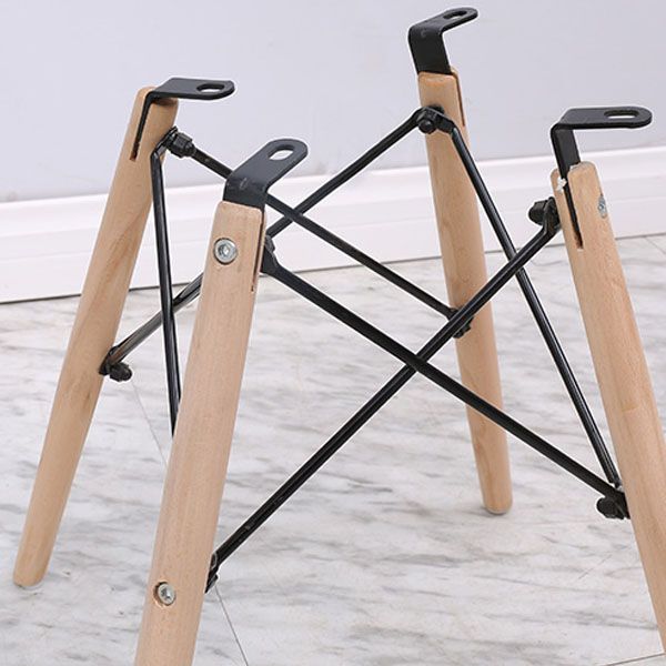 Contemporary Beech Wingback Side Chair Matte Finish Upholstered Dining Chair Clearhalo ' kitchen&dining_furn' 'Dining Chairs' 'Dining Tables & Seating' 'dining_chair' 'Furniture' 'furniture_dining_chair' 'Kitchen & Dining Furniture' 'kitchen' 1200x1200_7fe7a588-b8a3-473a-895c-cc2968f89b0c