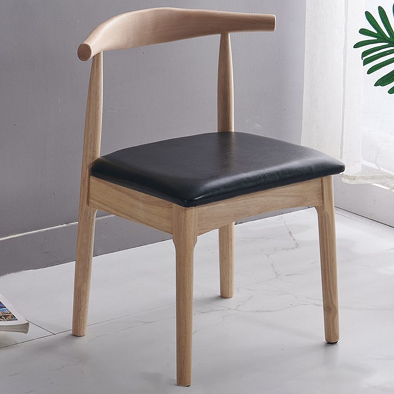 Contemporary Dining Chair Open Back Side Chair with Wood Legs for Home Use Clearhalo ' kitchen&dining_furn' 'Dining Chairs' 'Dining Tables & Seating' 'dining_chair' 'furn' 'furn_dining_chair' 'Furniture' 'furniture_dining_chair' 'Kitchen & Dining Furniture' 'kitchen' 1200x1200_7fe9593d-5e6e-4cf7-8f09-942747d5f2b2