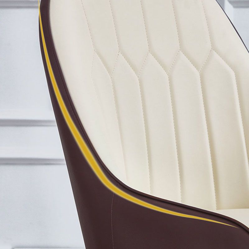 Scandinavian Style Upholstered Arm Chairs Solid Back Dining Side Chairs for Kitchen Clearhalo ' kitchen&dining_furn' 'Dining Chairs' 'Dining Tables & Seating' 'dining_chair' 'furn' 'furn_dining_chair' 'Furniture' 'furniture_dining_chair' 'Kitchen & Dining Furniture' 'kitchen' 1200x1200_7fececca-6503-4d01-9897-251da4ab715b