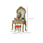 Victorian Wooden Vanity Dressing Table Gold 2-Drawer Make-up Vanity Clearhalo 'Bedroom Furniture' 'furn' 'furn_makeup_vanities' 'Furniture' 'Makeup Vanities' 'makeup_vanities' 1200x1200_7fed0c0b-3a06-4a84-99fe-52d6948e7c67