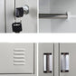 Contemporary Style Wardrobe Metal Home Wardrobe Closet with Locks