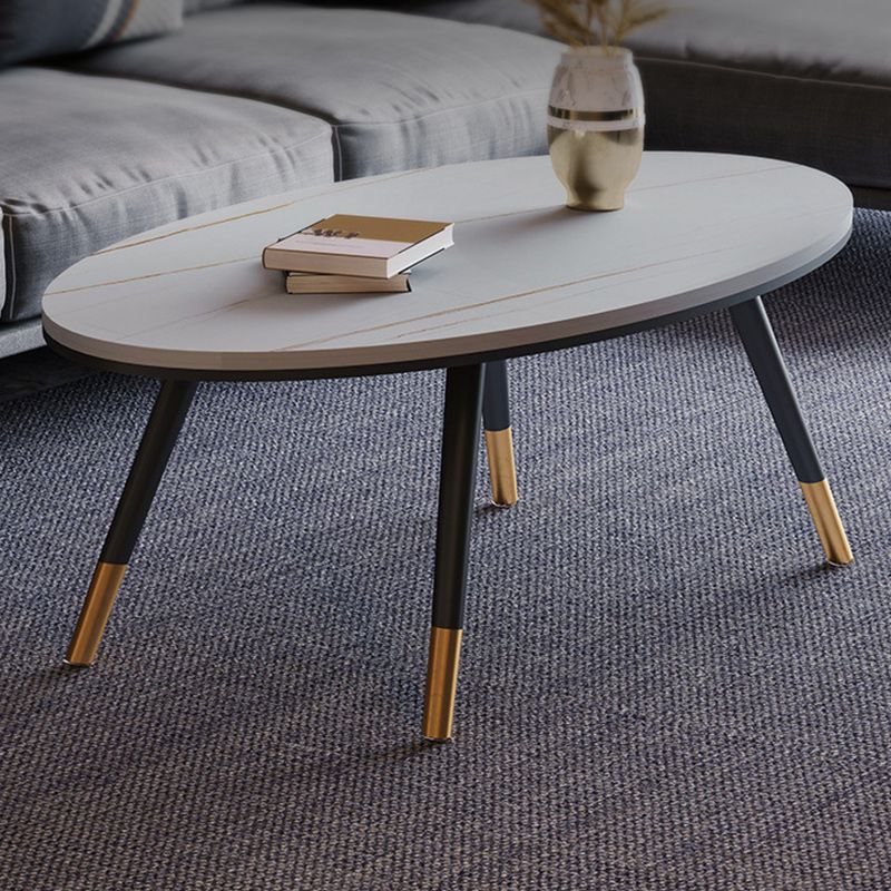 Slate Oval Coffee Table 4 Legs Base Type Single Cocktail Table Clearhalo 'Coffee & Accent Tables' 'Coffee Tables' 'coffee_tables' 'furn' 'furn_coffee_tables' 'Furniture' 'Living Room Furniture' 1200x1200_7ff2813f-926f-40db-904f-34f224c1fc51