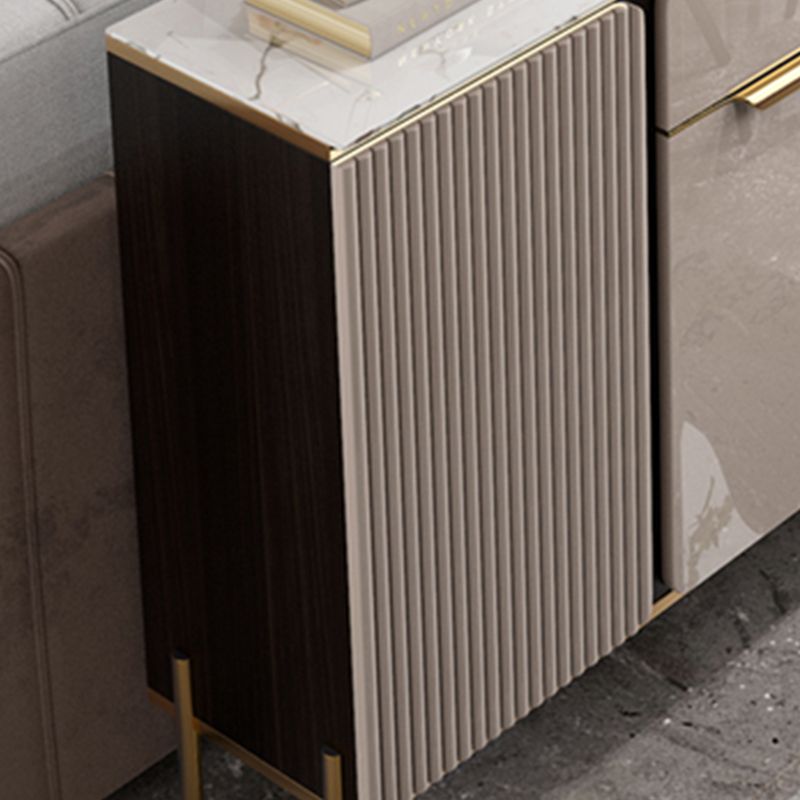 Contemporary Buffet Sideboard Stone Sideboard with Cabinets and Drawers Clearhalo 'buffet_sideboard' 'Buffets & Sideboards' 'furn' 'furn_buffet_sideboard' 'Furniture' 'Kitchen & Dining Furniture' 1200x1200_7ff3bfed-89eb-4de5-be5c-4095e5b2cd4b