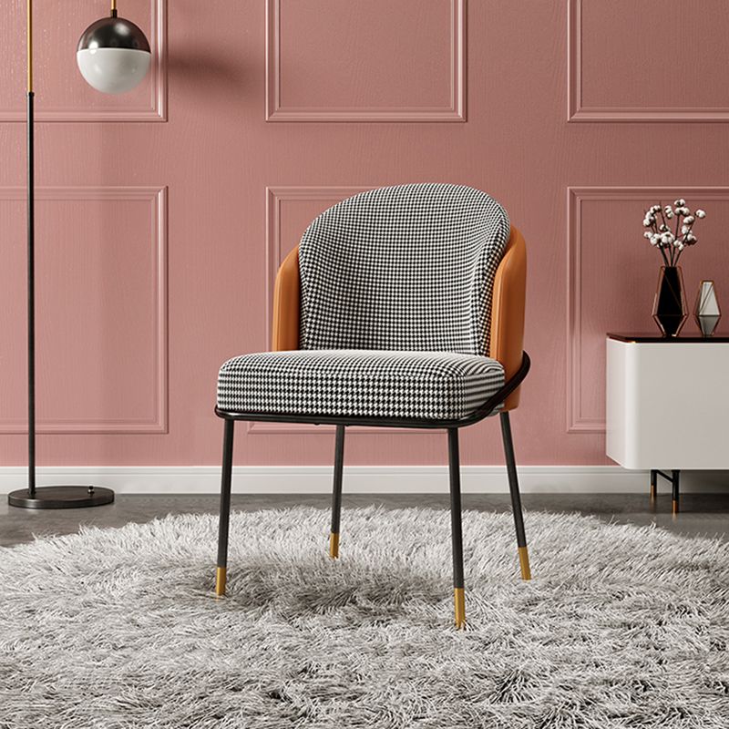 Glam Metal Dining Room Chairs Parsons Armless Dining Chairs for Restaurant Use Clearhalo ' kitchen&dining_furn' 'Dining Chairs' 'Dining Tables & Seating' 'dining_chair' 'furn' 'furn_dining_chair' 'Furniture' 'furniture_dining_chair' 'Kitchen & Dining Furniture' 'kitchen' 1200x1200_7ff44d65-4921-4eda-8bb4-42acd387ccb5