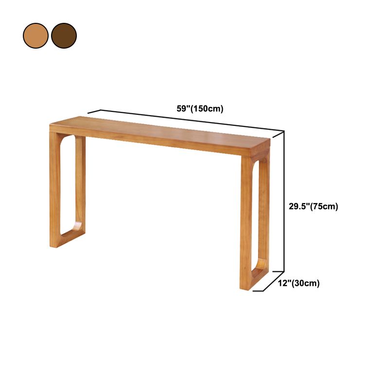 Console moderna della metà del secolo Tavolo da divano rettangolo di rettangolo