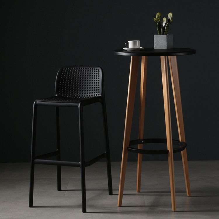 Modern Bar-stool Plastic Counter Bar Stool for Kitchen Bar with Plastic Legs Clearhalo 'Bar Furniture' 'Bar Stools' 'bar_stools' 'furn' 'furn_bar_stools' 'Furniture' 'furniture_bar_stools' 'Kitchen & Dining Furniture' 1200x1200_7ff4c910-fd35-4fc4-ae7a-86a6f65007ba